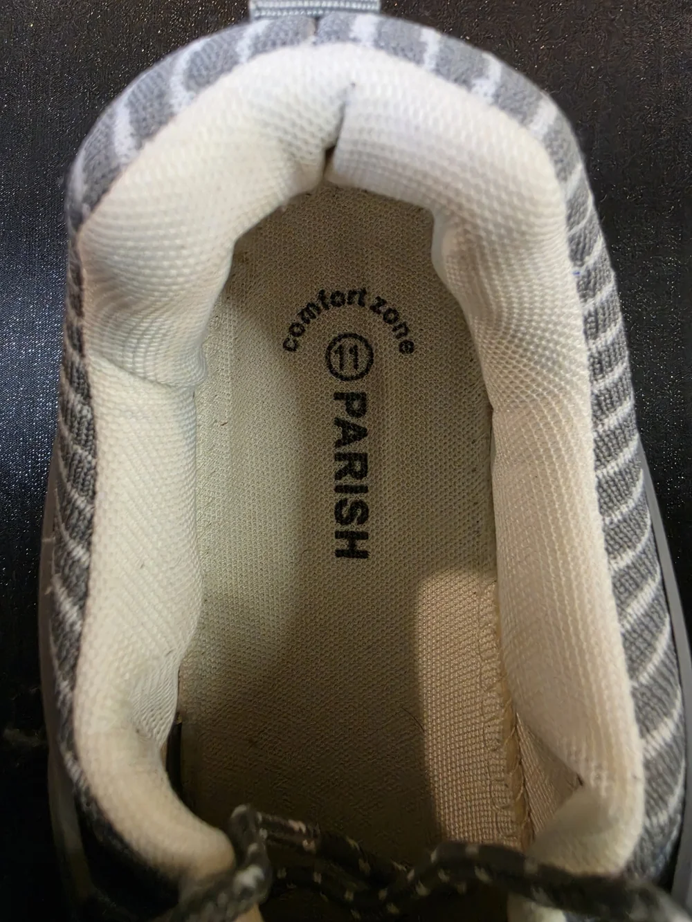 Men's Parish Gray Knit Athletic Running Sneakers Lace Up Shoes Size 11